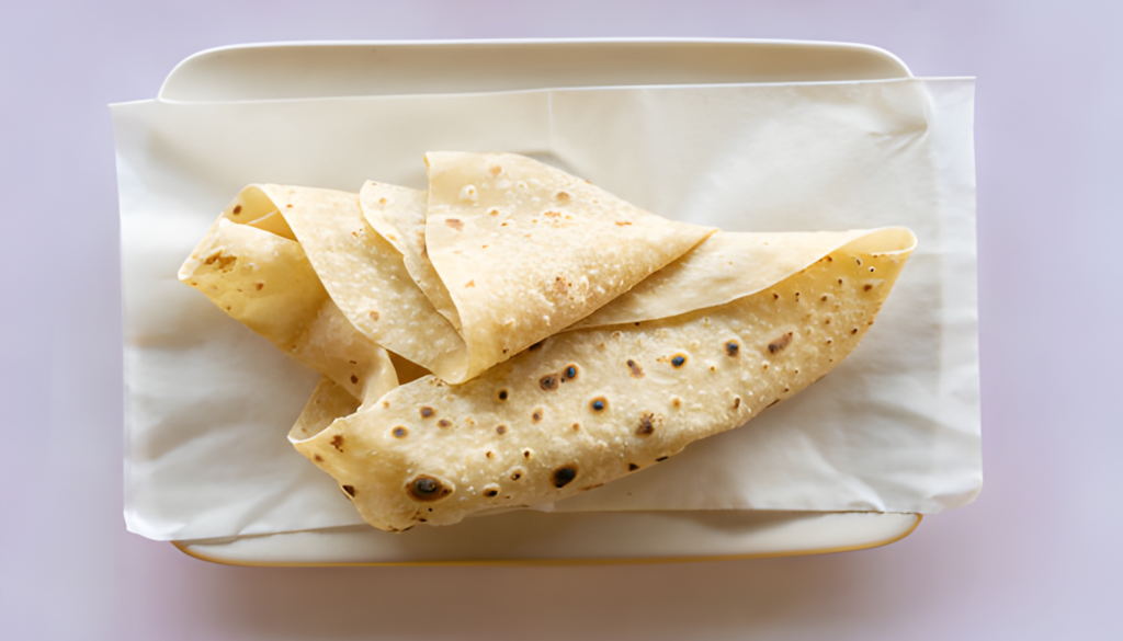 Thin, soft Indian flatbread, hand-stretched and freshly cooked.