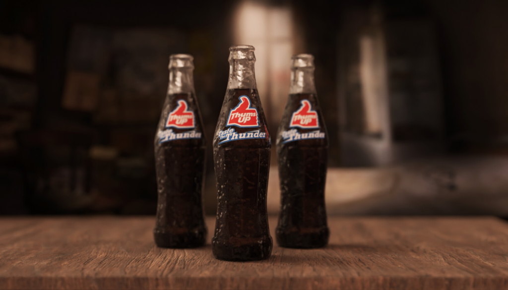 A popular, strong, and spicy Indian cola known for its unique carbonated kick.