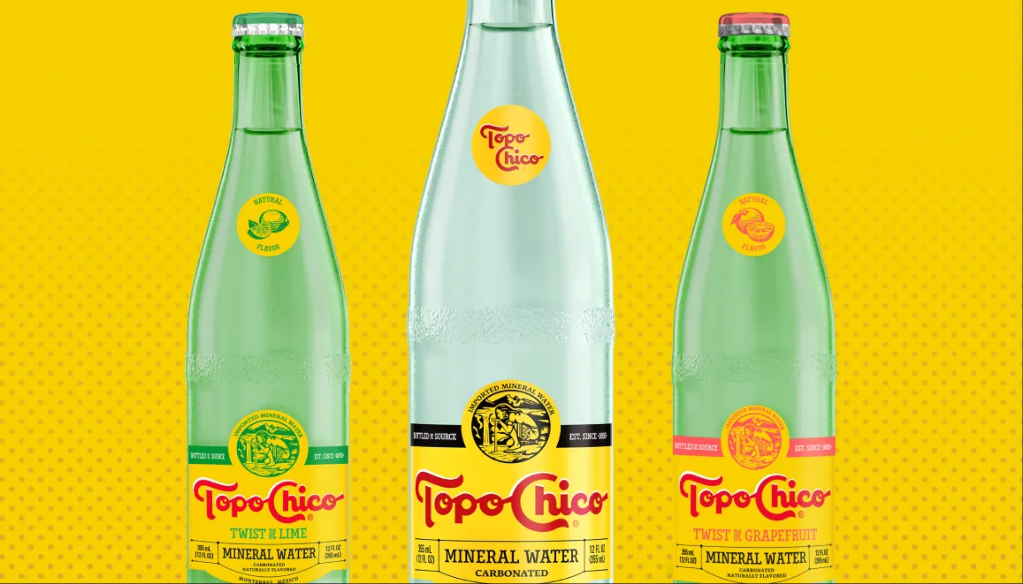 Crisp and refreshing sparkling mineral water.